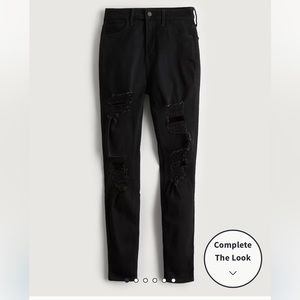 Hollister High-Rise Super Skinny Black Jeans